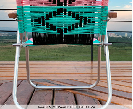 Cadeira Japú - Verde Musgo, Verde Água e Rosa | WestwingNow