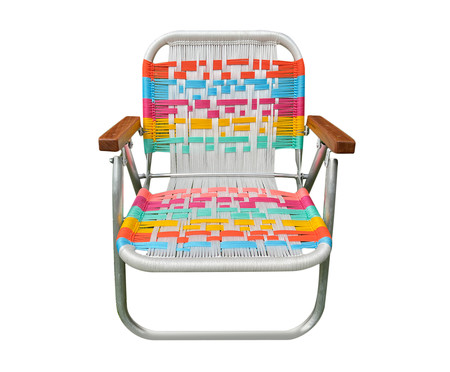 Cadeira Infantil Denguinho Arco Íris - Branco e Colorido | WestwingNow