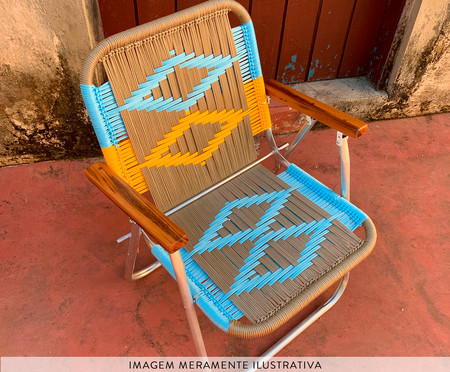 Cadeira Japú - Rami, Azul e Laranja | WestwingNow