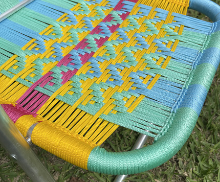 Cadeira Infantil Denguinho Dino - Azul e Verde Água | WestwingNow