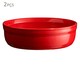 Jogo de Ramekins Creme Brulee em Cerâmica - Vermelho, Vermelho | WestwingNow