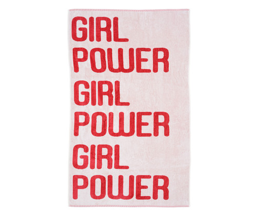 Toalha de Praia Girl Power, Rosa | WestwingNow