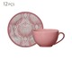 Jogo de Xícaras para Chá em Cerâmica Bianca - Rosa, Rosa | WestwingNow
