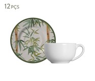 Jogo de Xícaras para Chá em Cerâmica Bamboo -  Verde | WestwingNow