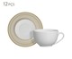 Jogo de Xícaras para Chá em Cerâmica Rosie - Dourado, Dourado | WestwingNow