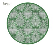 Jogo de Pratos Rasos em Cerâmica Bianca - Verde | WestwingNow