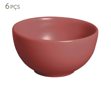 Jogo de Bowls em Cerâmica Fernanda - Rosa