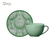 Jogo de Xícaras para Chá em Cerâmica Bianca - Verde | WestwingNow