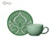 Jogo de Xícaras para Café em Cerâmica Bianca - Verde, Verde | WestwingNow
