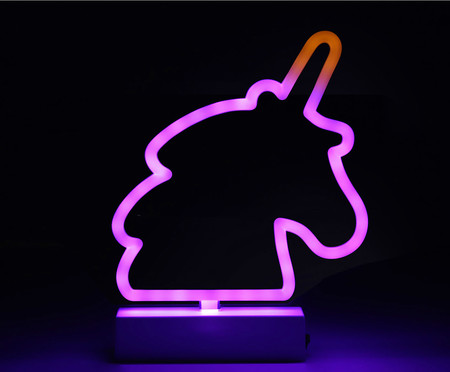 Luminária Led Neon Unicorn - Branco | WestwingNow