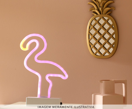 Luminária Led Neon Flamingo - Branco | WestwingNow