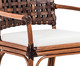 Cadeira Ancona com Braços - Marrom, Marrom | WestwingNow