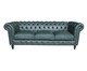Sofá Chesterfield em Couro - Militar, Militar | WestwingNow