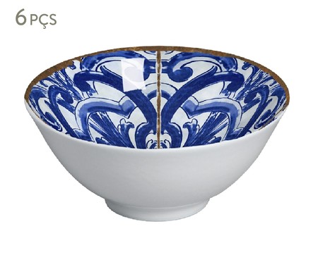 Jogo de Bowls em Cerâmica Camille - Azul | WestwingNow