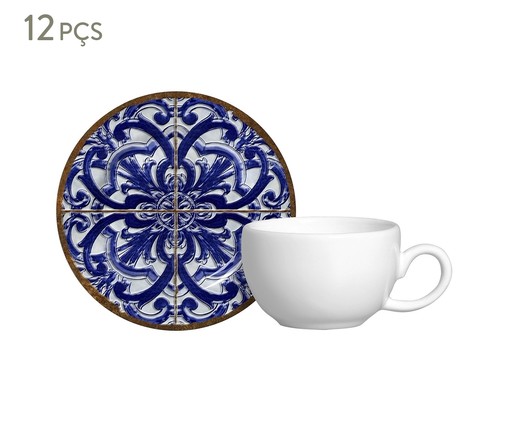 Jogo de Xícaras para Café em Cerâmica Camille - Azul, Azul | WestwingNow