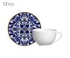 Jogo de Xícaras para Chá em Cerâmica Camille - Azul, Azul | WestwingNow