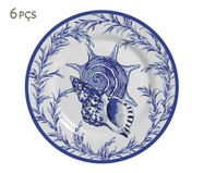Jogo de Pratos para Sobremesa em Cerâmica Hilary - Azul | WestwingNow