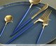 Jogo de Talheres Ice Bicolor, Azul, dourado | WestwingNow