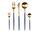 Jogo de Talheres Ice Bicolor, Azul, dourado | WestwingNow