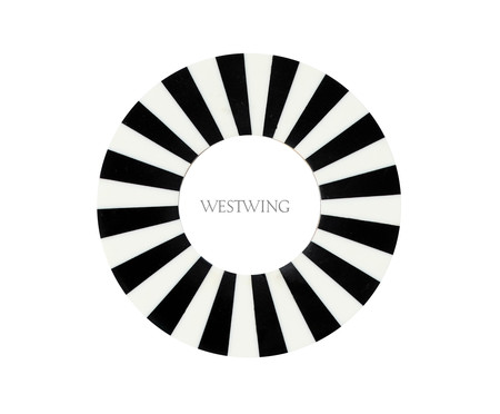 Porta-Retrato em Osso Pierre - Preto e Branco | WestwingNow