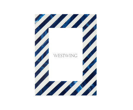Porta-Retrato Pascal Azul | WestwingNow