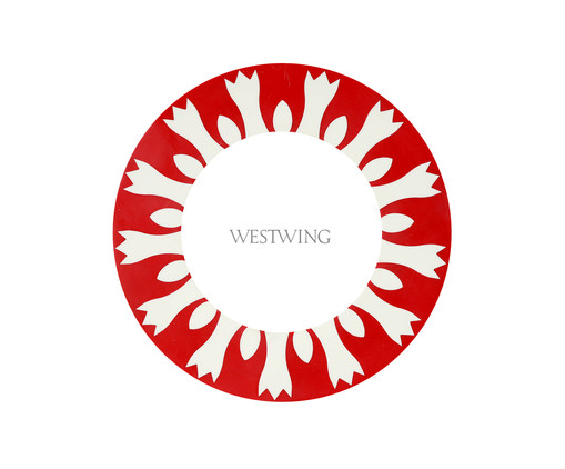 Porta-Retrato em Osso Maiano - Vermelho, Vermelho e Branco | WestwingNow