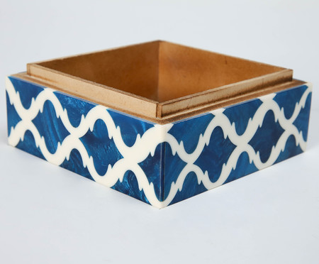 Caixa Decorativa Paille - Azul | WestwingNow