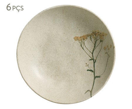 Jogo de Prato Fundo Bio Stoneware Campestre | Westwing