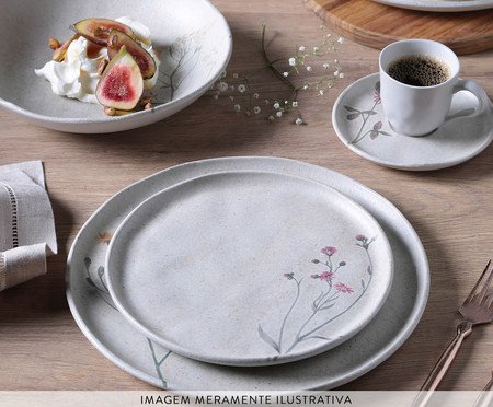 Jogo de Pratos Fundo Bio Campestre Floral | Westwing