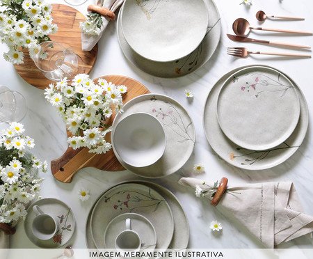 Jogo de Xícaras para Café Bio Campestre Floral | Westwing