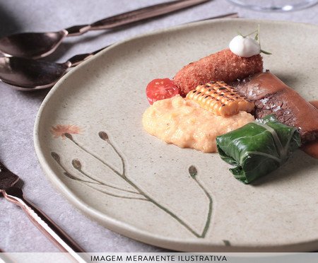 Jogo de Pratos Raso Bio Campestre Floral | Westwing