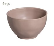 Jogo de Bowls em Cerâmica Orgânico Mahogany - Marrom | WestwingNow