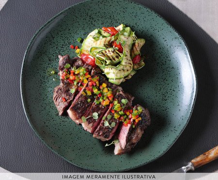 Jogo de Pratos Raso Orgânico Arauco Verde | Westwing