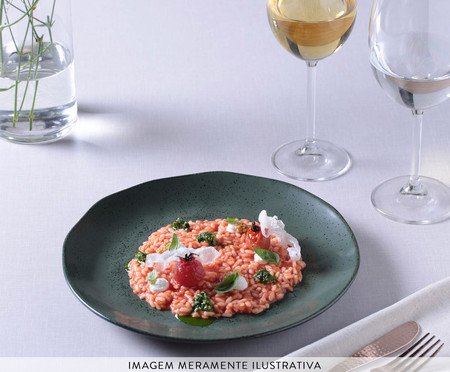 Jogo de Pratos Raso Orgânico Arauco Verde | Westwing