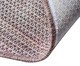 Tapete Redondo Artesanal Look Jacquard Gerbera, Marrom | WestwingNow