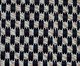 Tapete Artesanal Look Jacquard Flor de Liz B, Preto | WestwingNow