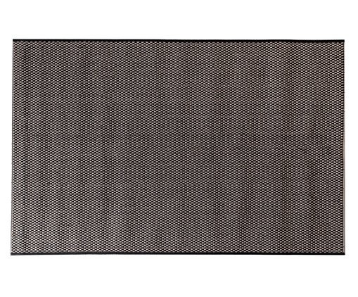 Tapete Artesanal Look Jacquard Flor de Liz B, Preto | WestwingNow