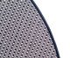 Tapete Redondo Artesanal Look Jacquard Flor de Liz B, Preto | WestwingNow