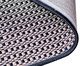 Tapete Redondo Artesanal Look Jacquard Flor de Liz B, Preto | WestwingNow