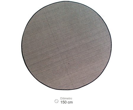 Tapete Redondo Artesanal Look Jacquard Ibisco | Westwing