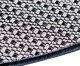 Tapete Redondo Artesanal Look Jacquard Ibisco, Preto | WestwingNow