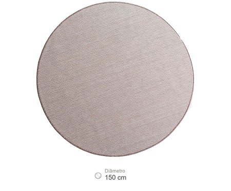 Tapete Redondo Artesanal Look Jacquard Brinco de Princesa | Westwing