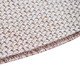 Tapete Redondo Artesanal Look Jacquard Brinco de Princesa, Bege | WestwingNow