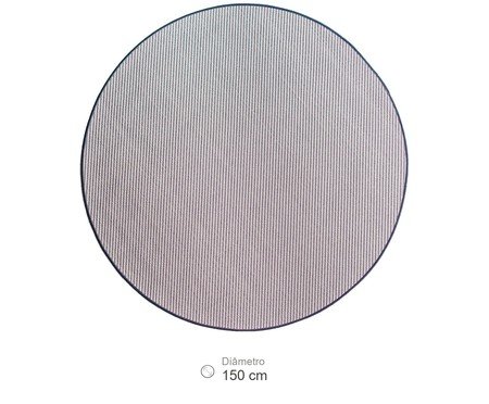 Tapete Redondo Artesanal Look Jacquard Dama da Noite | Westwing