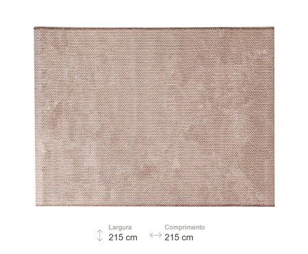 Tapete Quadrado Artesanal Look Jacquard Brinco de Princesa | Westwing