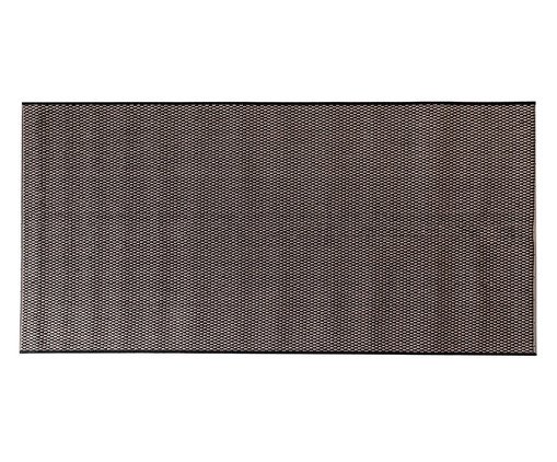 Tapete Pequeno Artesanal Look Jacquard Flor de Liz B, Preto | WestwingNow