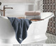 Toalha de Banho em Algodão Doppia 530 g/m² - Branca, Branco | WestwingNow