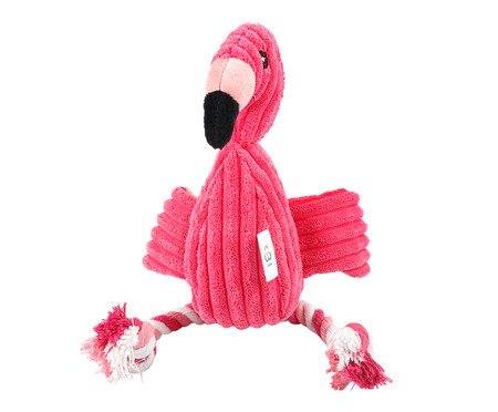 Brinquedo Pelúcia para Pet Samantha o Flamingo - Rosa