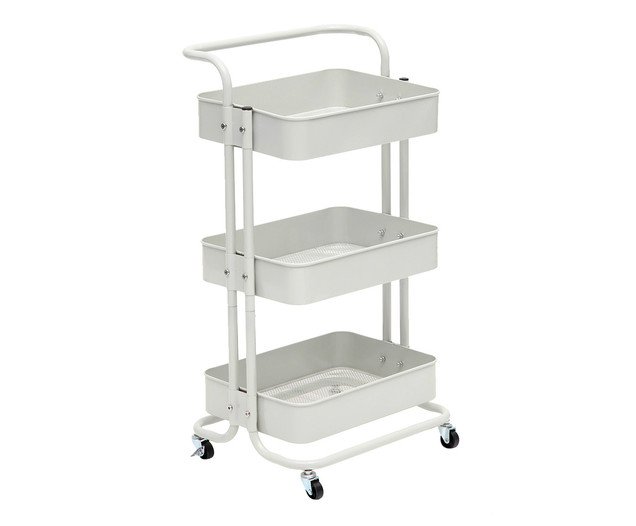 Carrinho Organizador Berlim Off White Matte