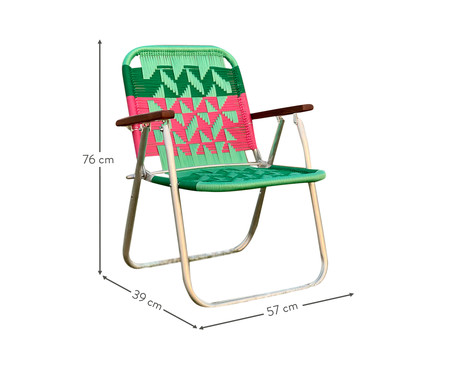 Cadeira Japú - Verde e Rosa | WestwingNow
